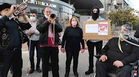 מחאת הנכים, צילום: לביא נאור